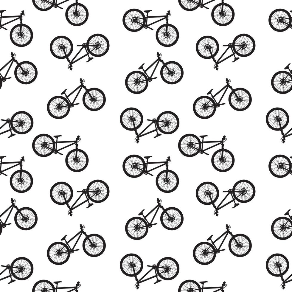 bike seamless pattern vector illustartion
