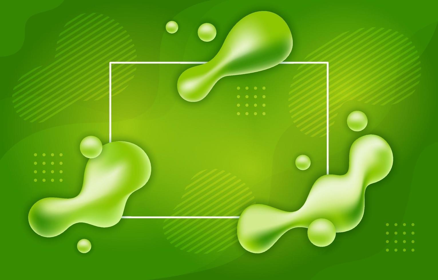 Abstract Liquid Green Background vector