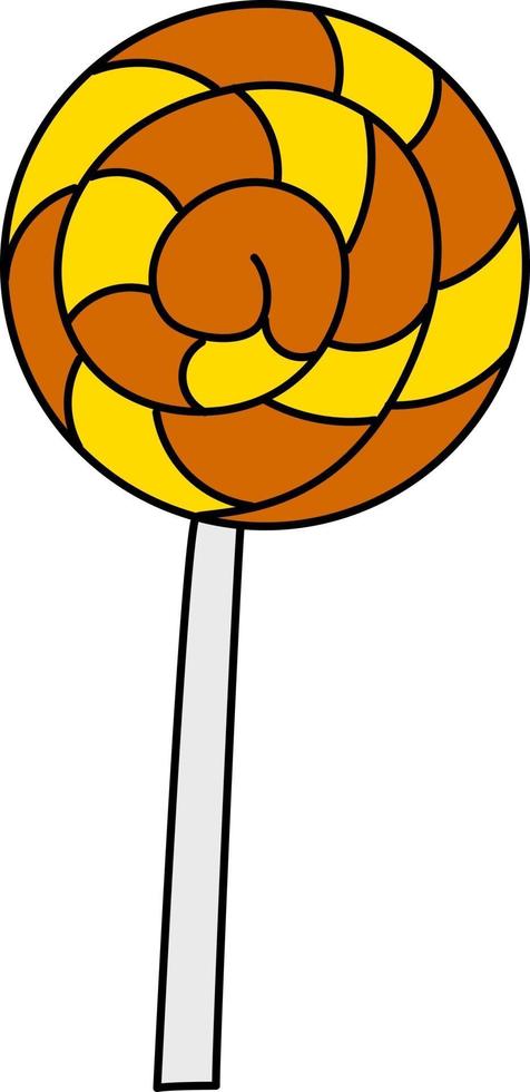 Vector isolated halloween element double color sweet candy.