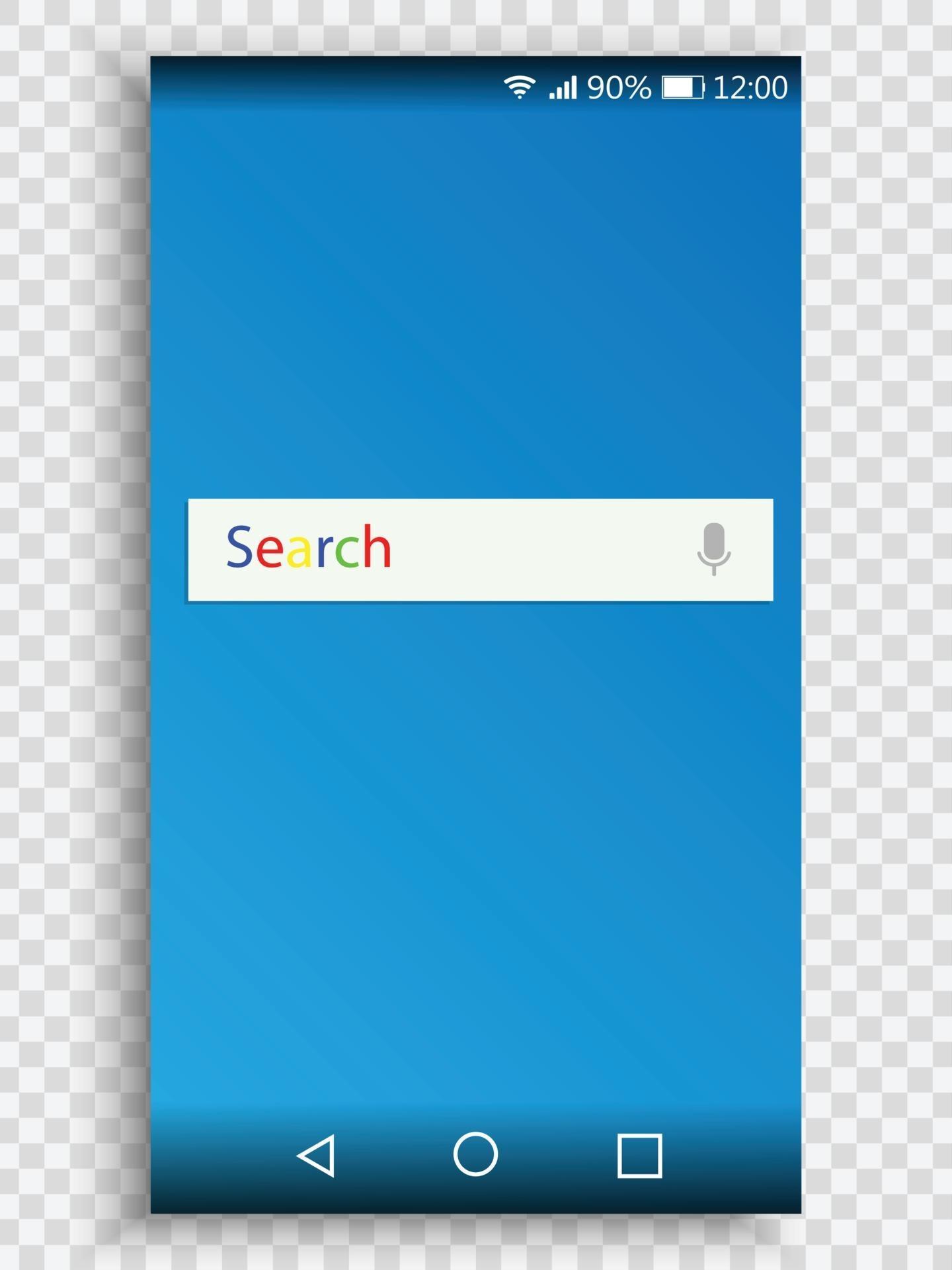 screen of smartphone for user interface design 3440394 Vector Art at