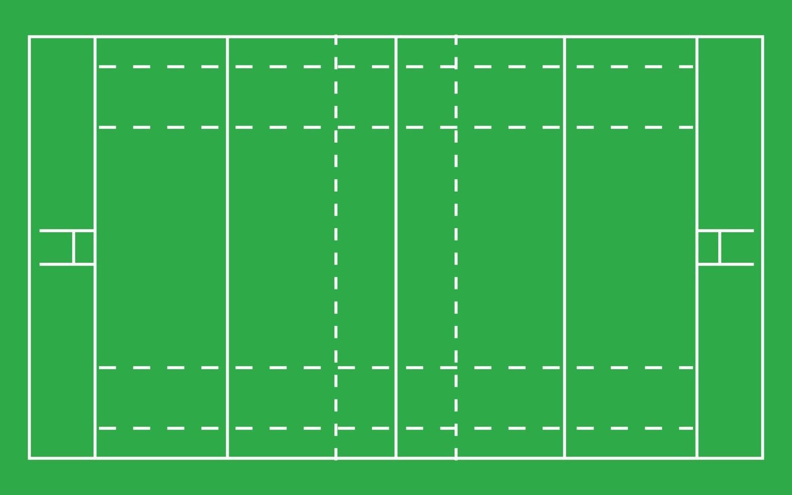 Rugby field . vector