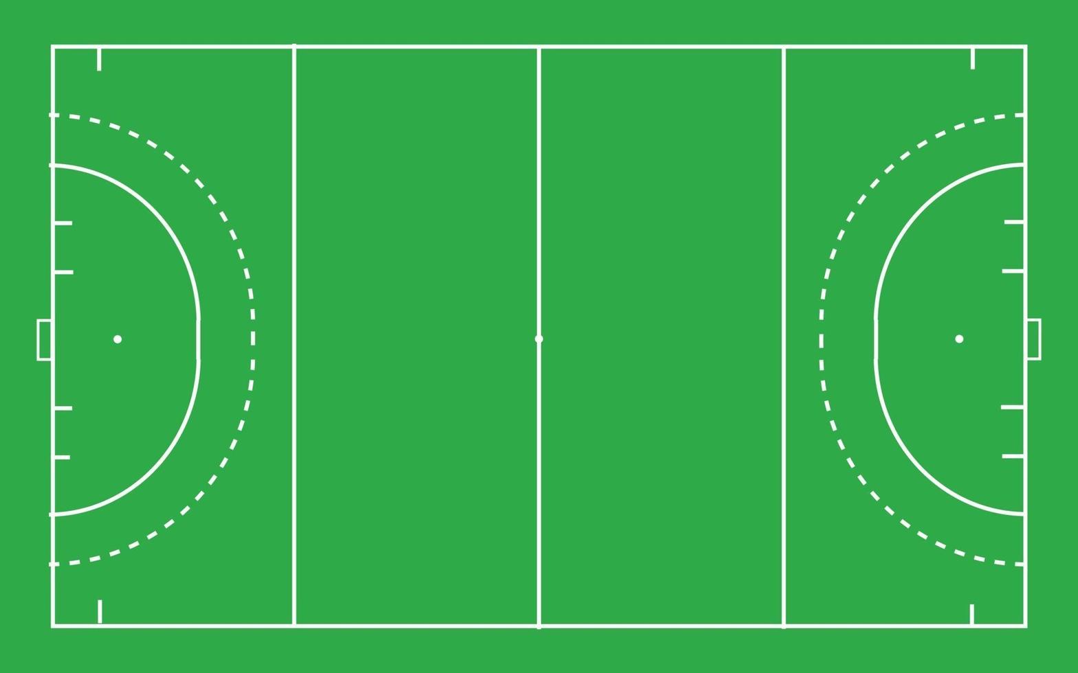 Hockey field . Top view vector