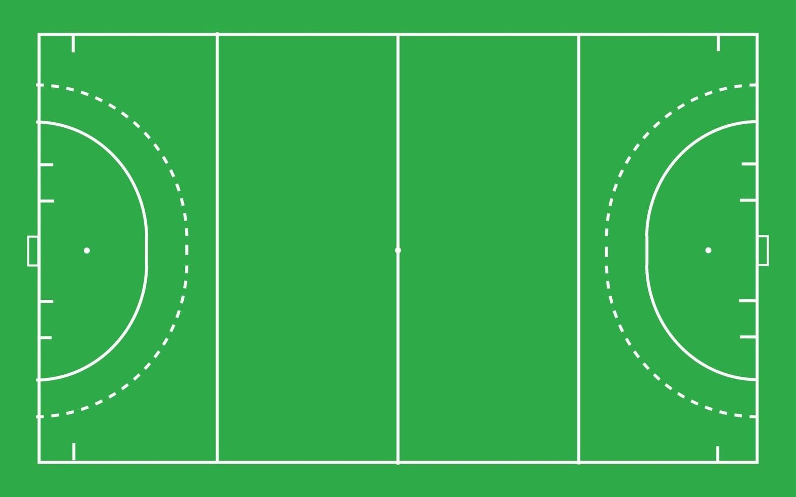 Hockey field . Top view vector