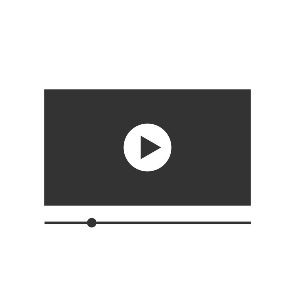 Video player vector icon Template for your design