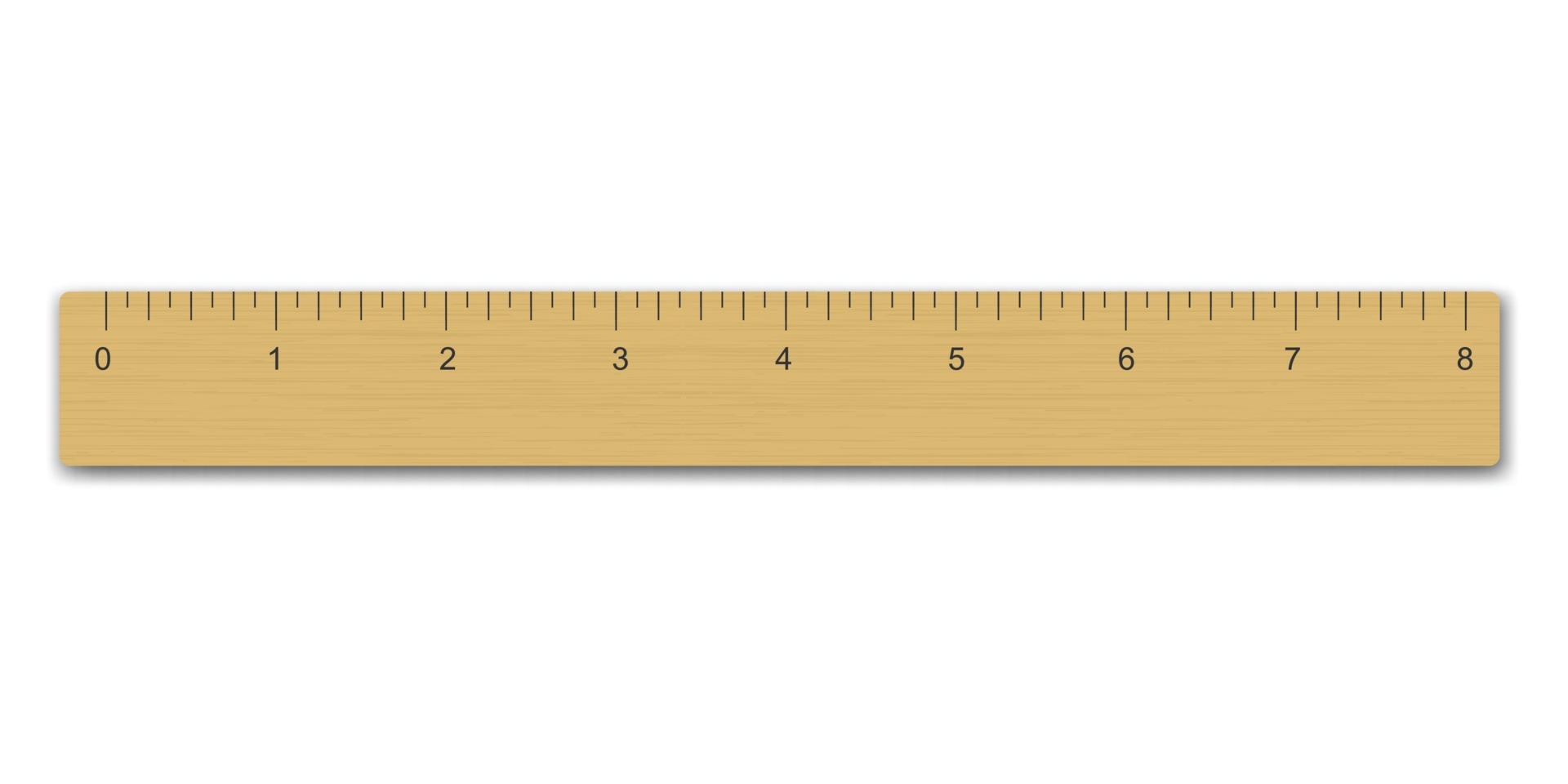 Realistic wooden measuring ruler Template for your design 3440453