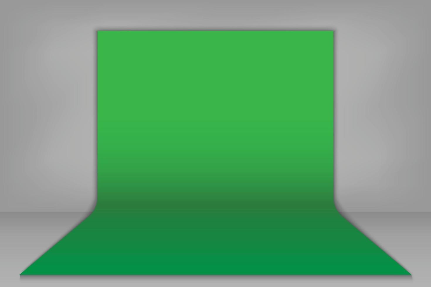 Green chroma key backdrop Template for your design vector