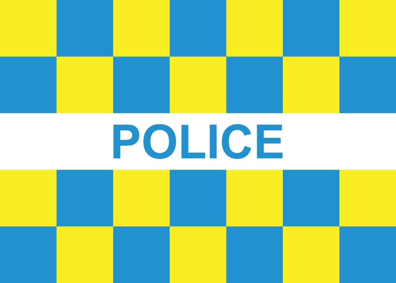 Battenburg police marking Template for your design vector