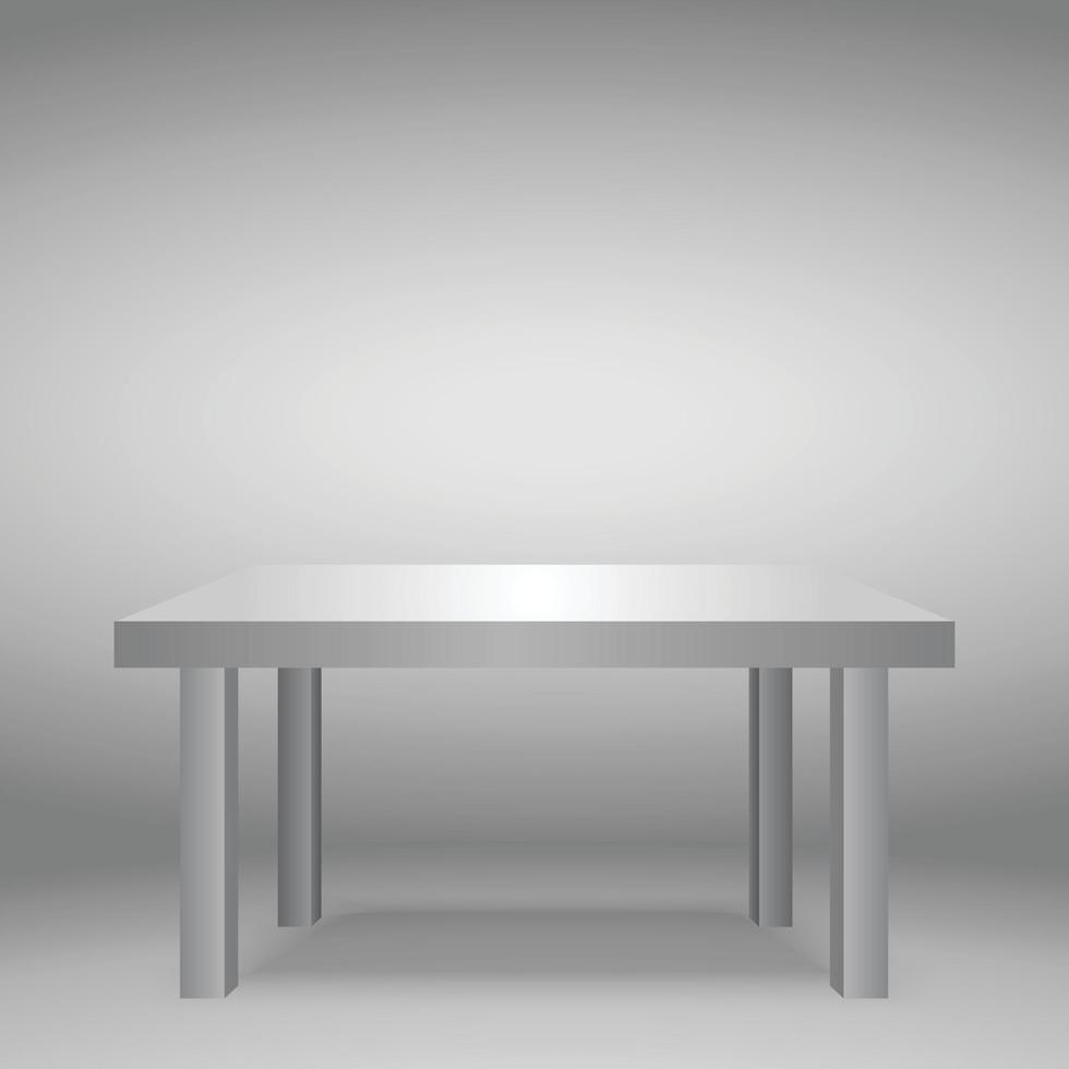 3d Table, Platform , Stand. Template for Object Presentation. vector