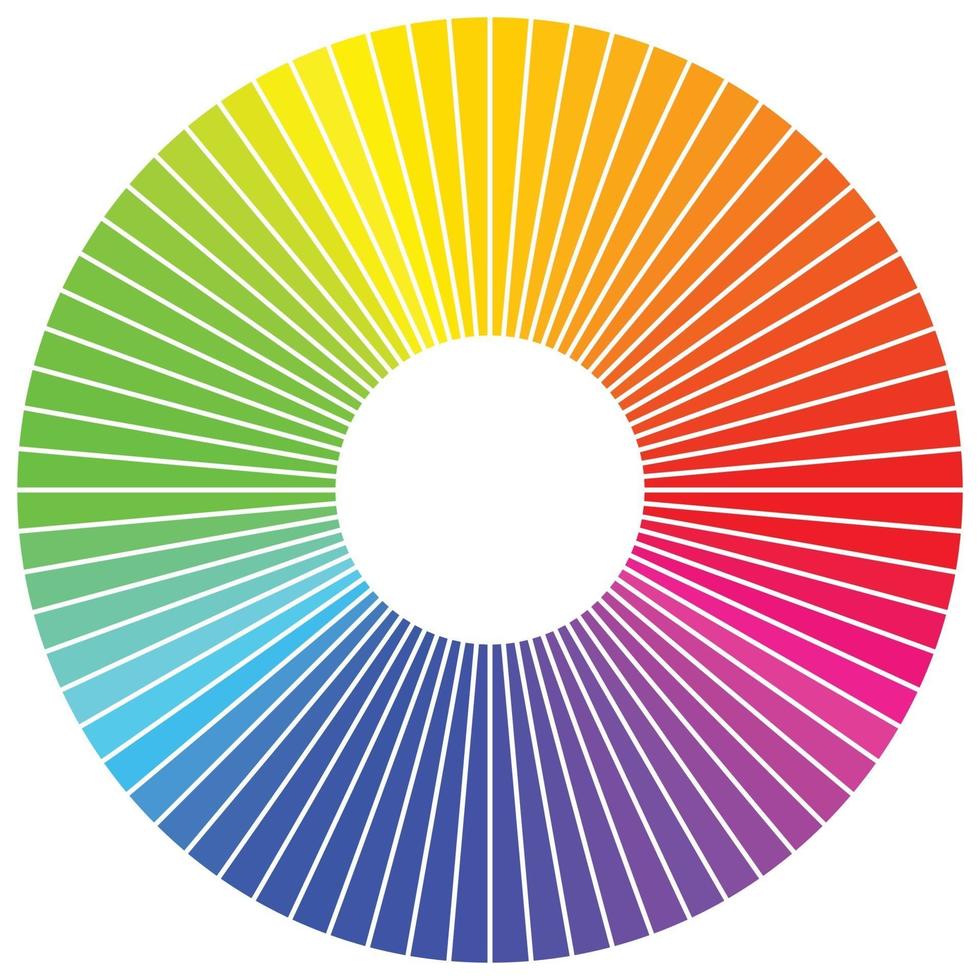 Gradient rainbow color circle. vector