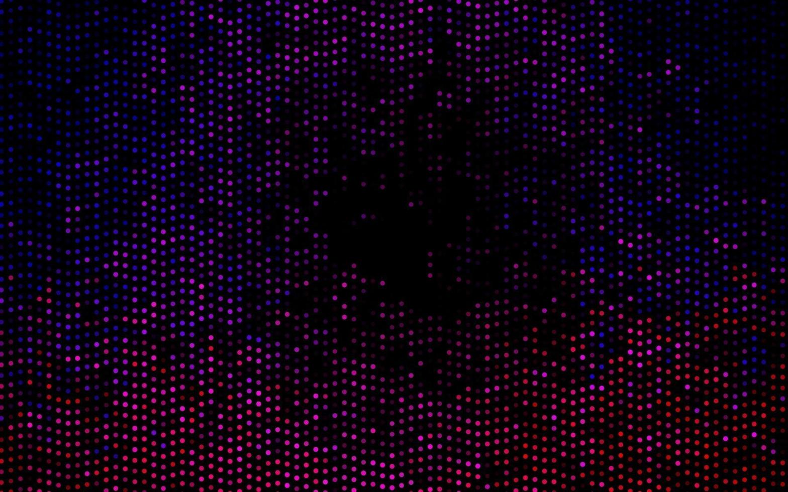 Dark Black vector background with bubbles.