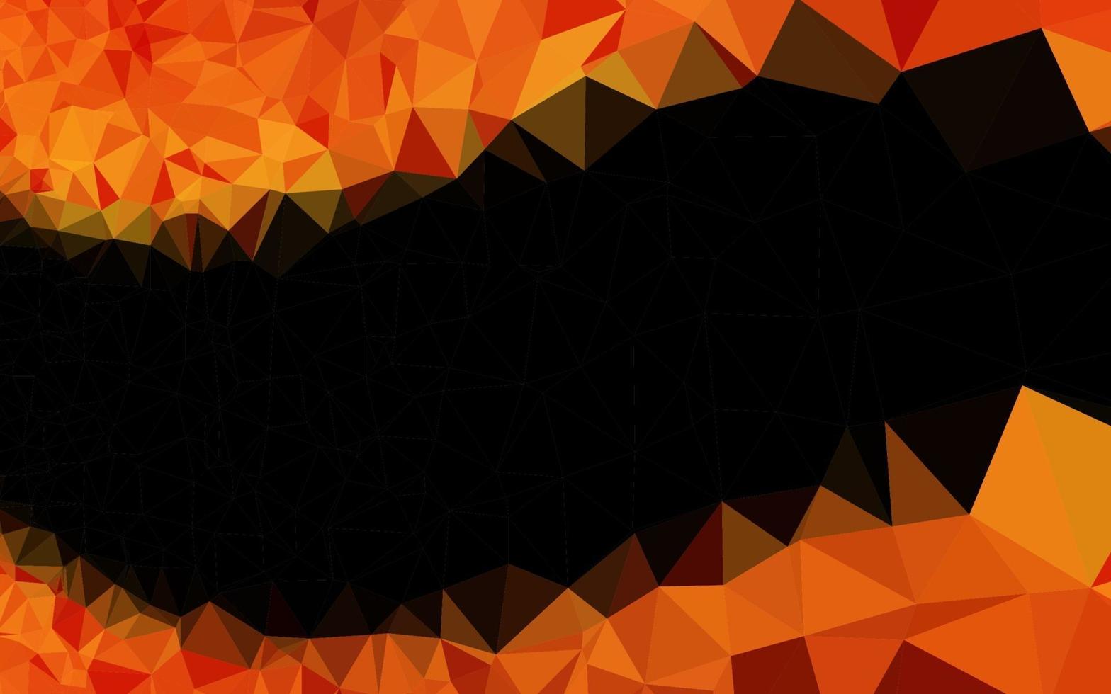 vector naranja claro brillante fondo triangular.