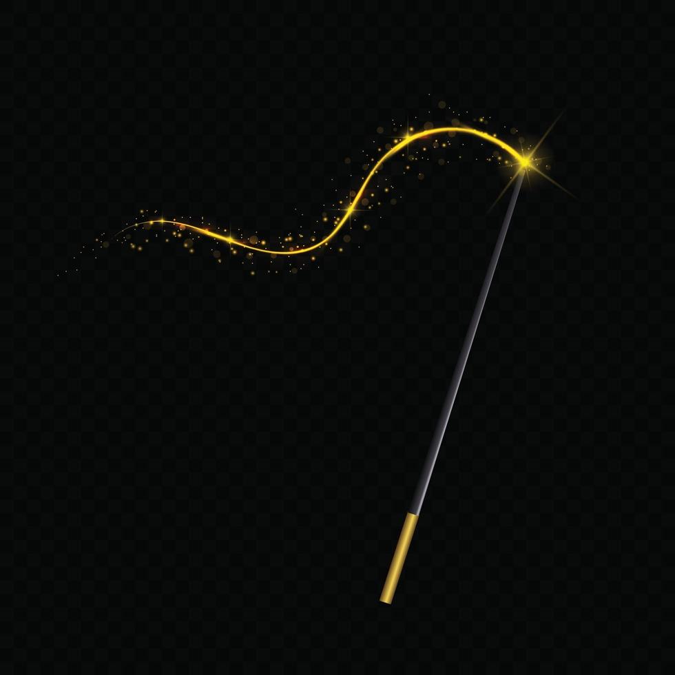 magic wand. Isolated vector