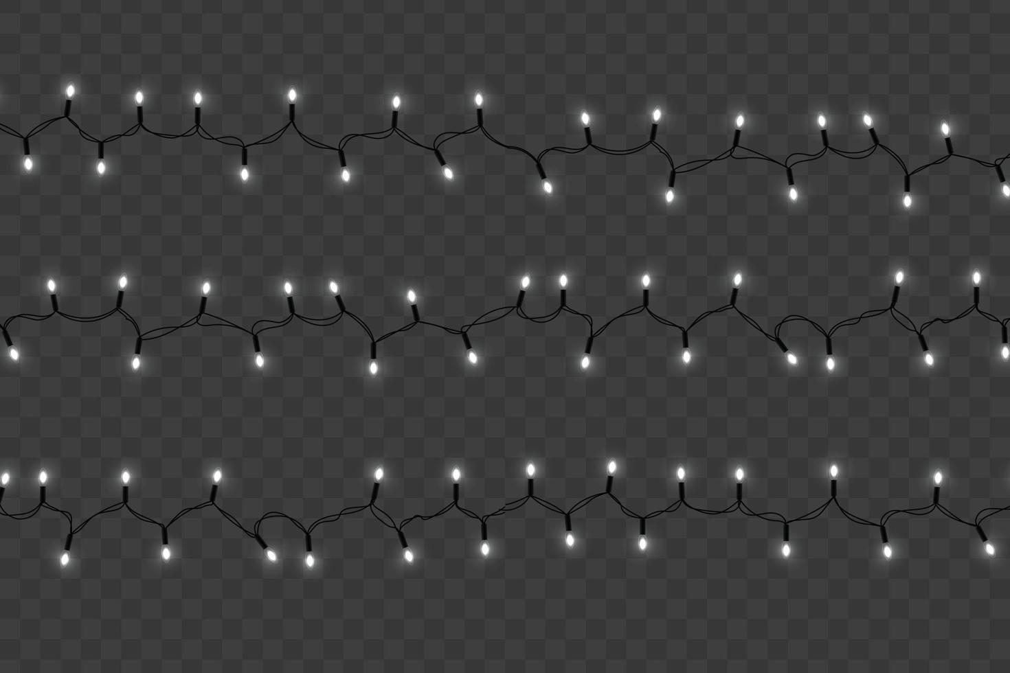 luces brillantes de navidad. plantilla para tu diseño vector