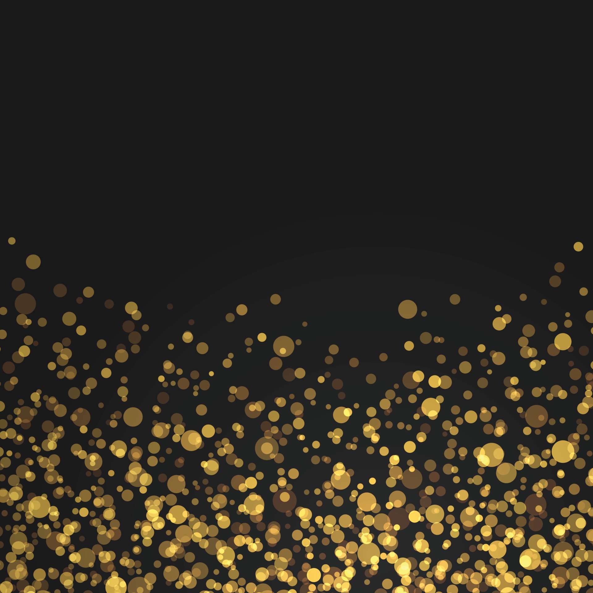 gold glitter particles background effect Template for your design