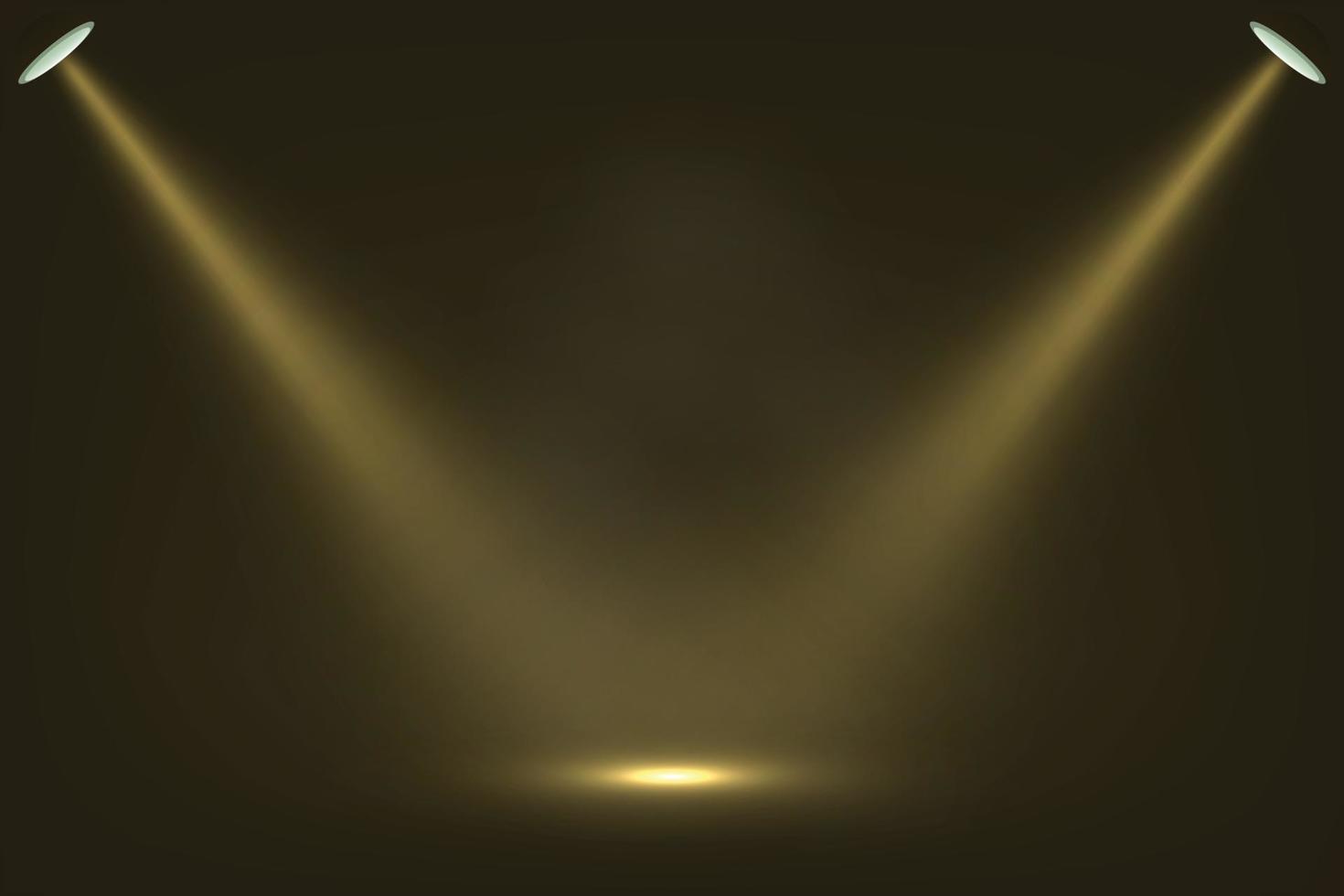 Spotlight on dark stage background Template for your design vector