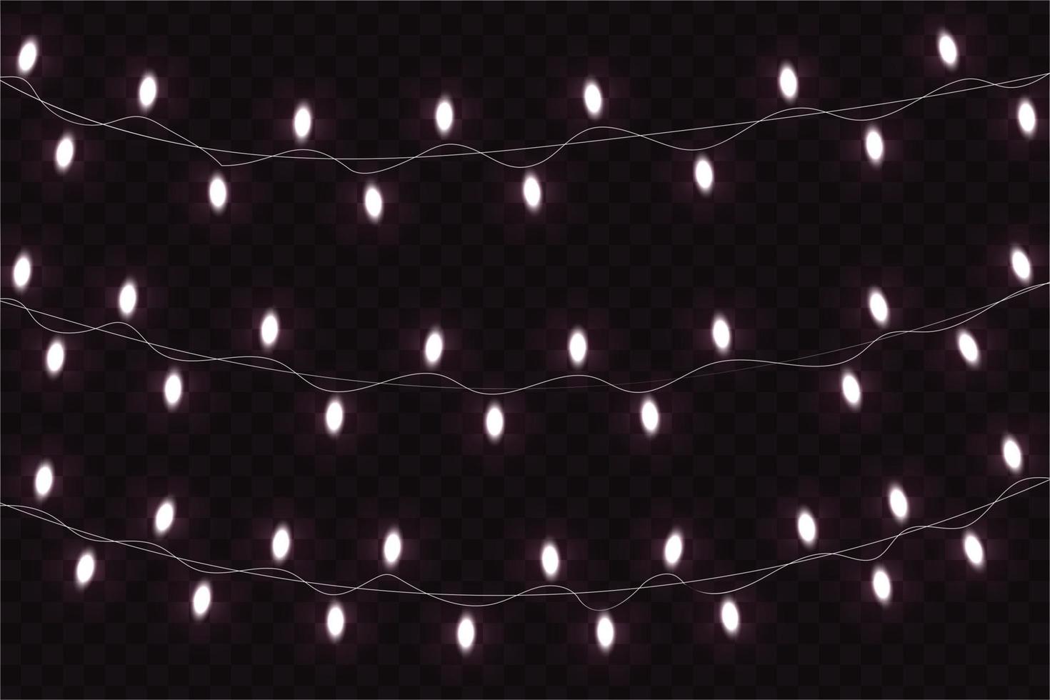 Christmas glowing lights. Template for your design vector