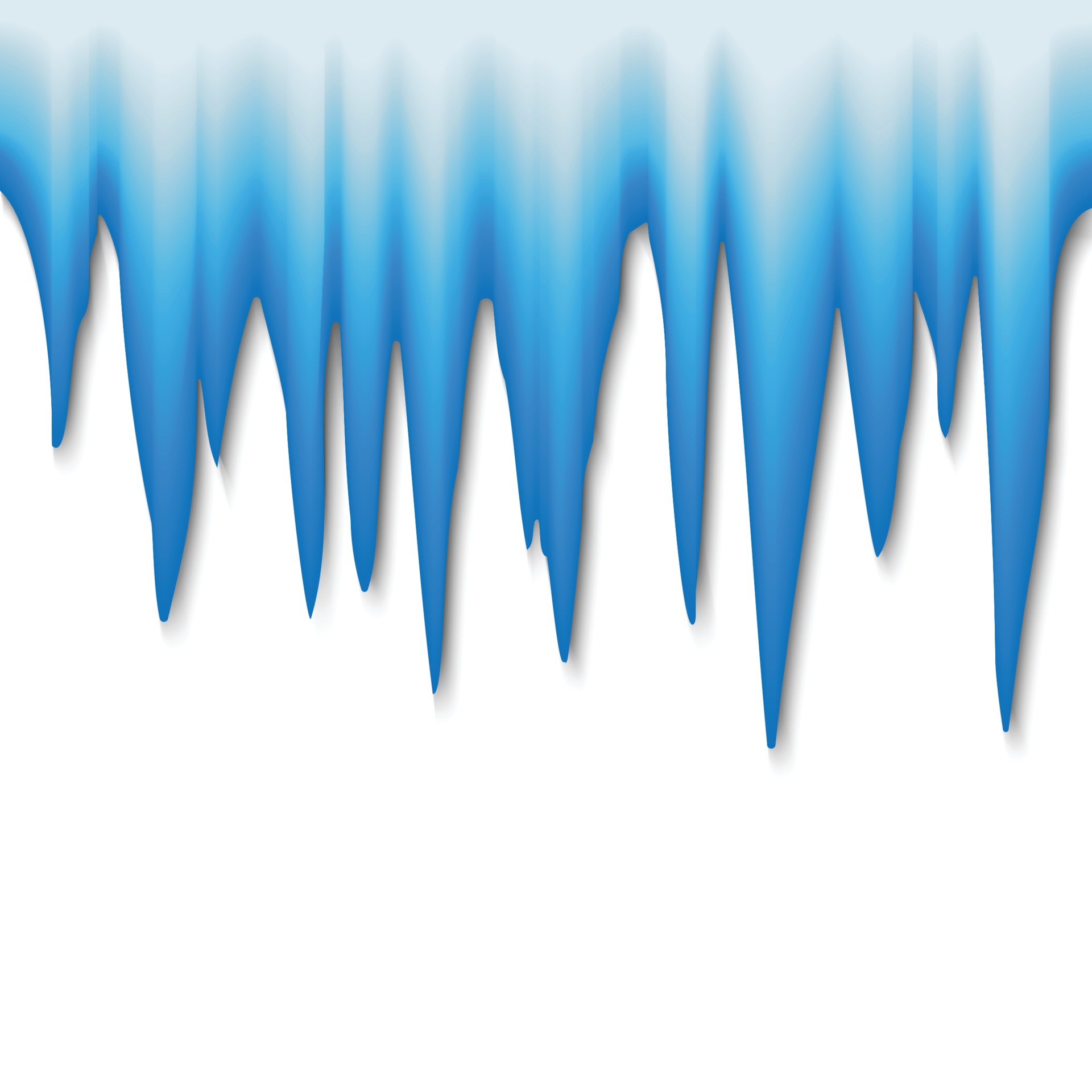 Vector icicle border. Ice cap isolated Template for your design 3441086