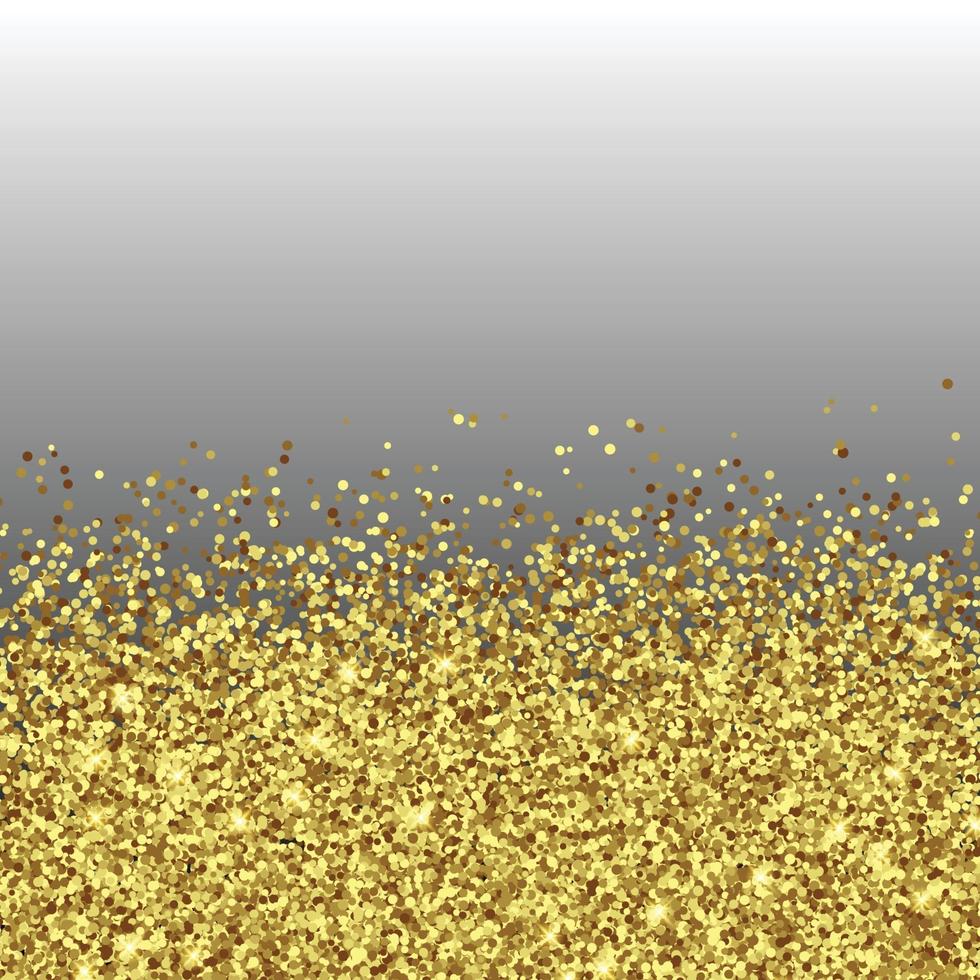 Gold Foil Glitter Texture Isolated Template for your design vector