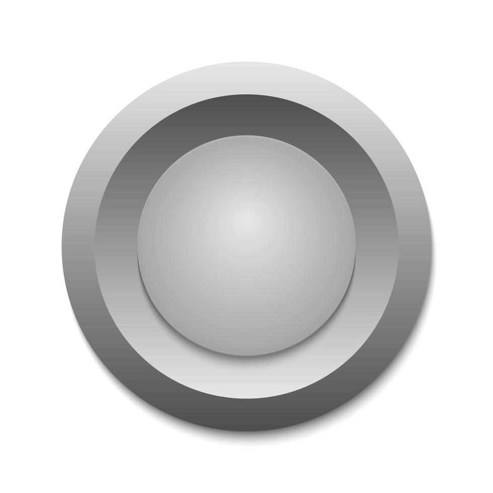 plantilla de botón de círculo para su diseño vector