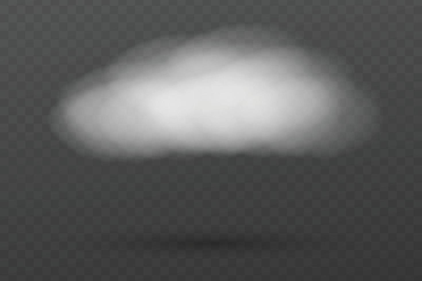 Realistic vector cloud isolated Template for your design