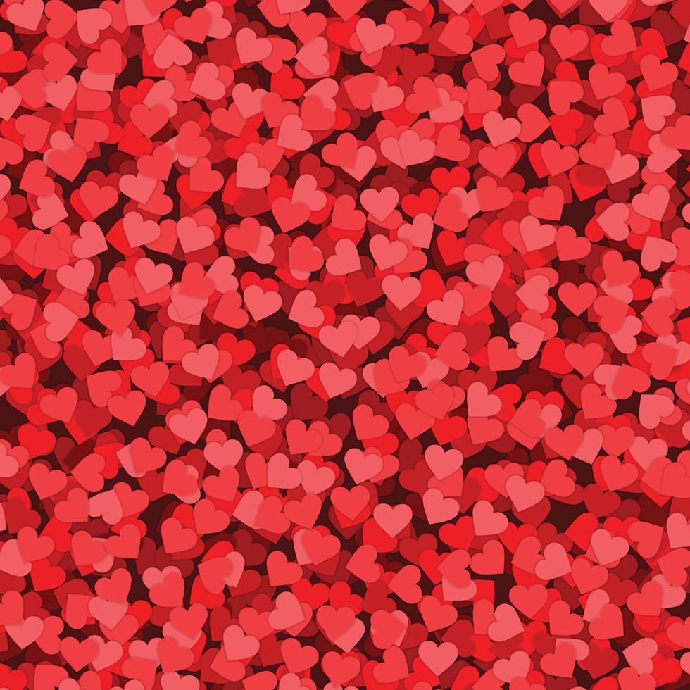 Heart confetti valentines day background Template for your design vector