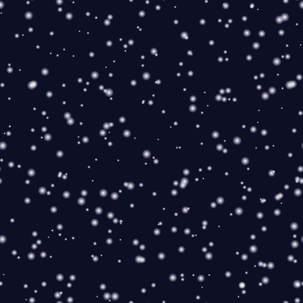 Snowfall on blue background. Template for your design vector