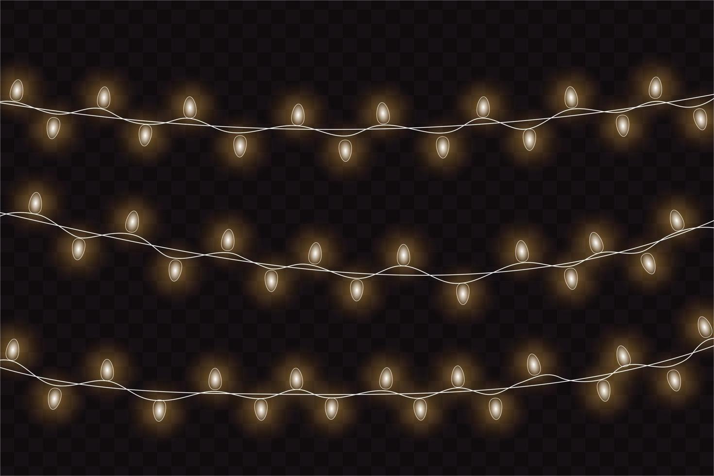 Christmas glowing lights. Template for your design vector