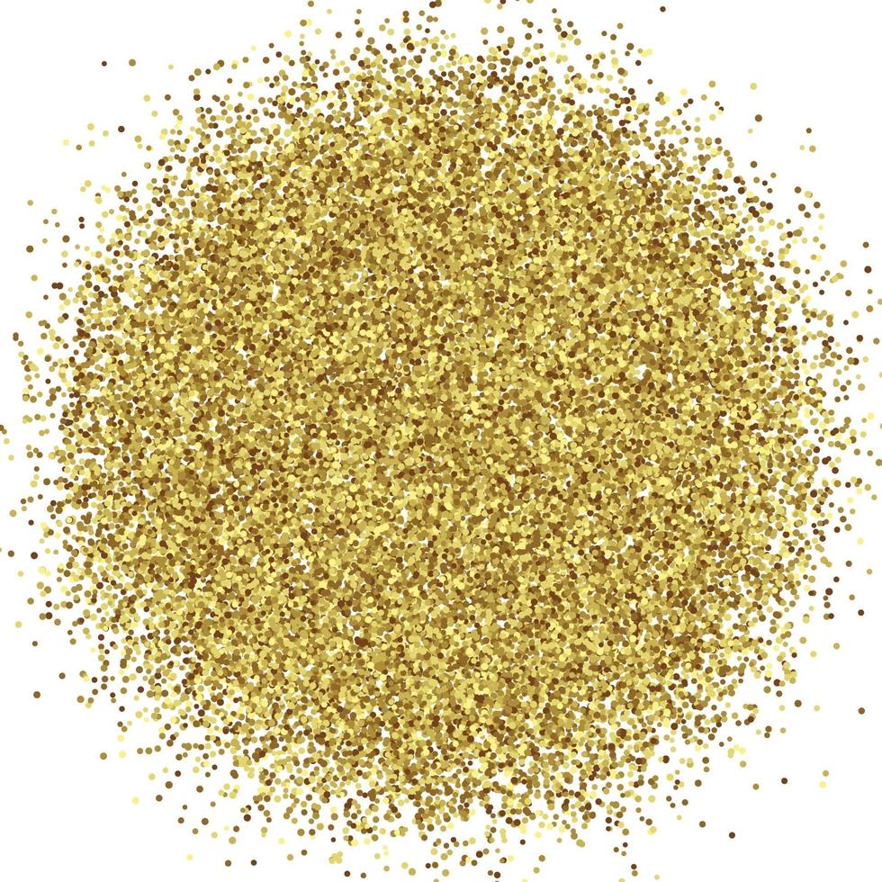 Gold Foil Glitter Texture Isolated Template for your design vector