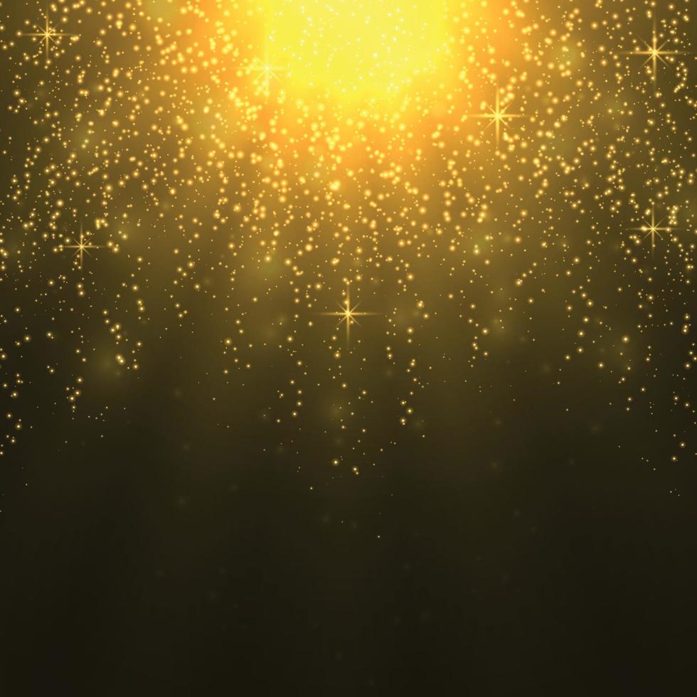 Background with warm sun rays light effect Template for your design vector