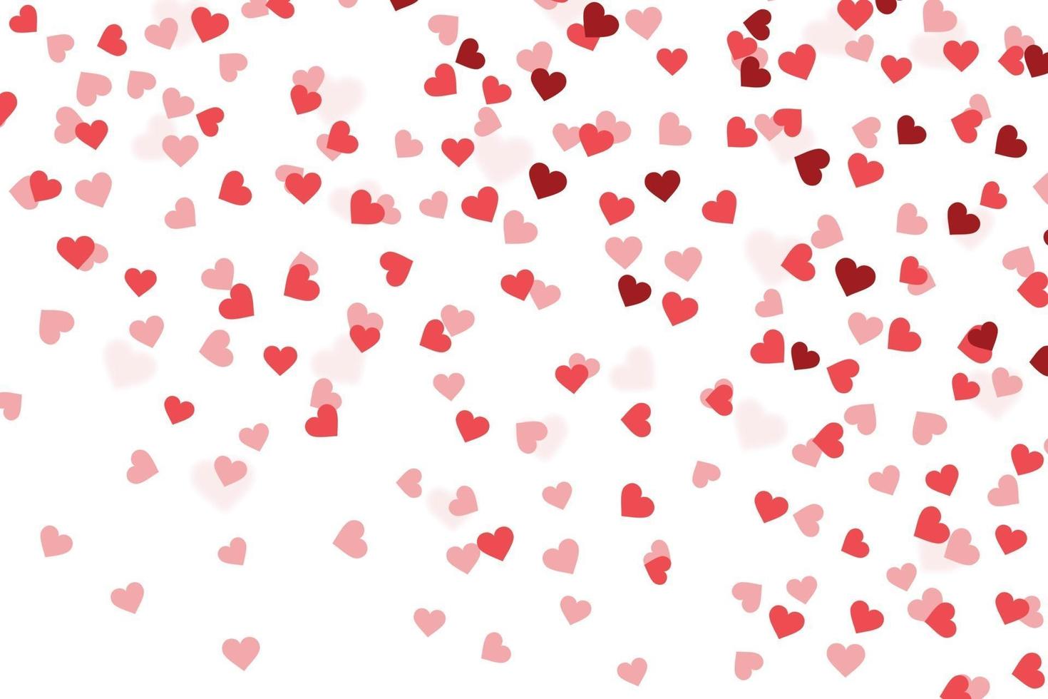 Heart confetti valentines day background Template for your design vector
