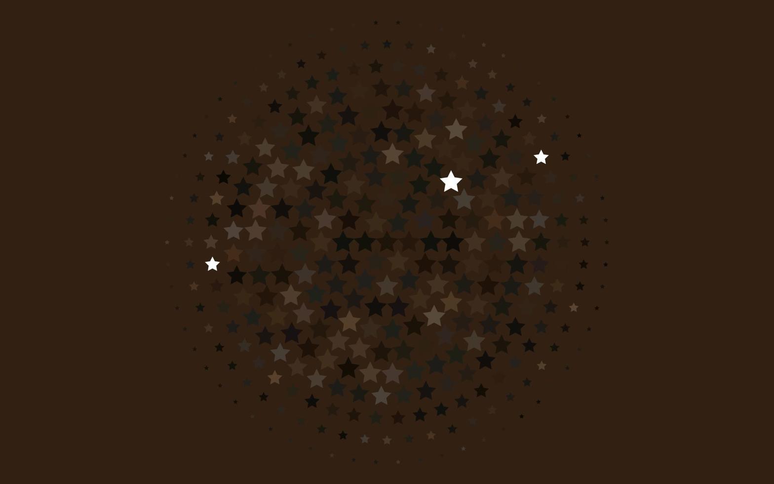 plantilla de vector negro claro con estrellas del cielo.