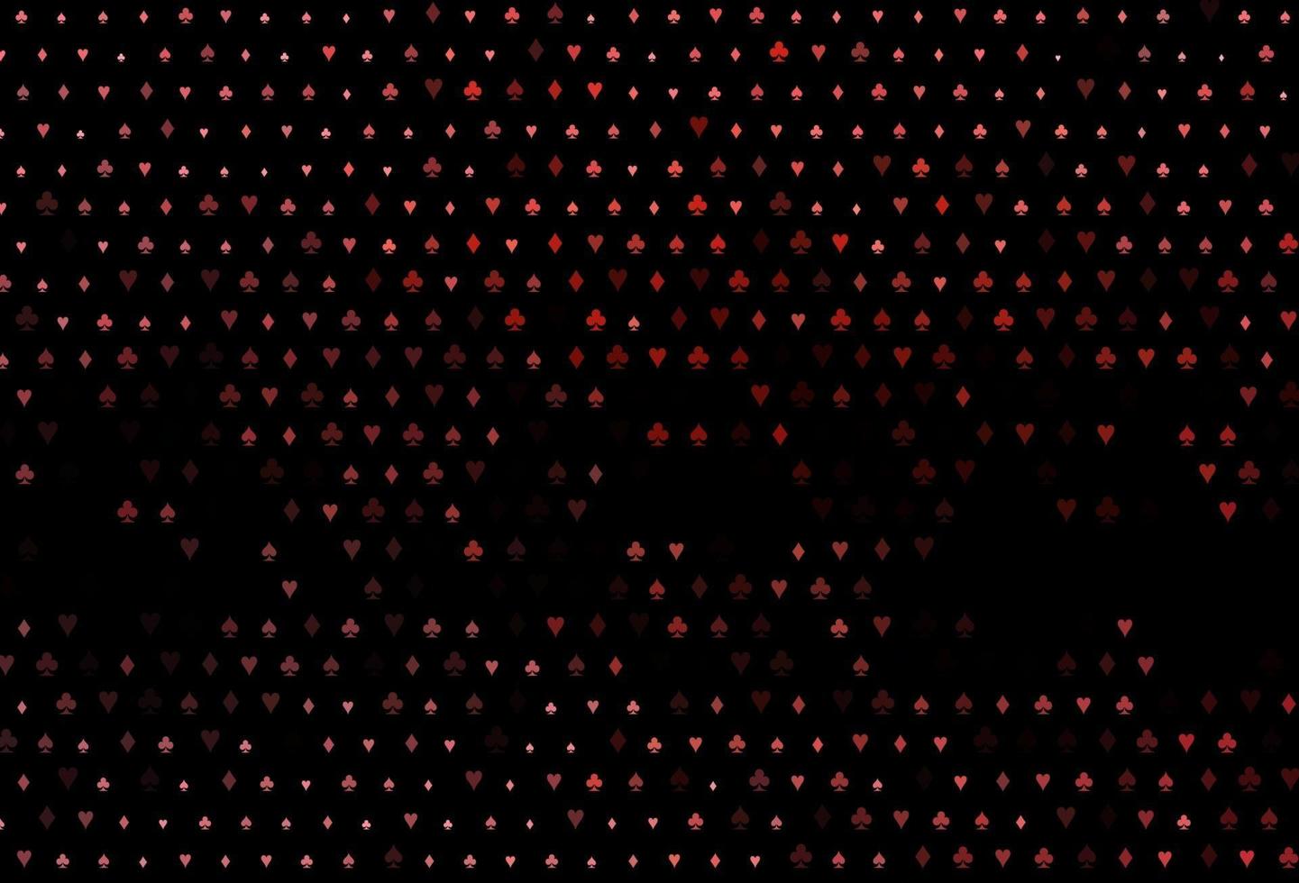 Dark Red vector texture with playing cards.