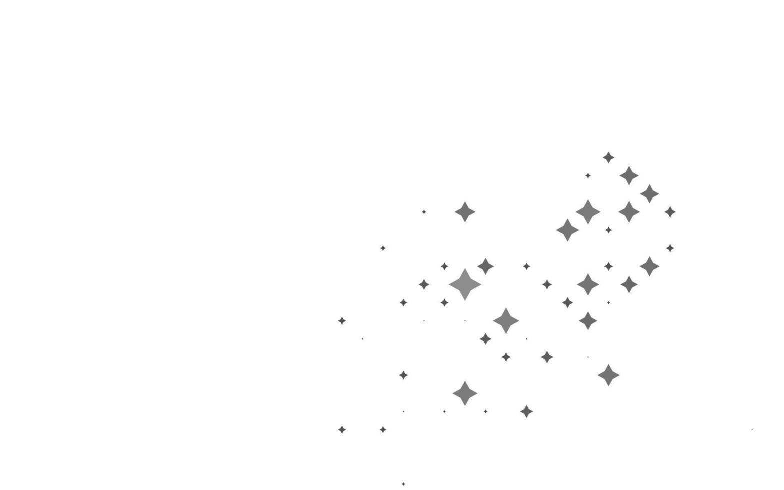 diseño de vector negro claro con estrellas brillantes.