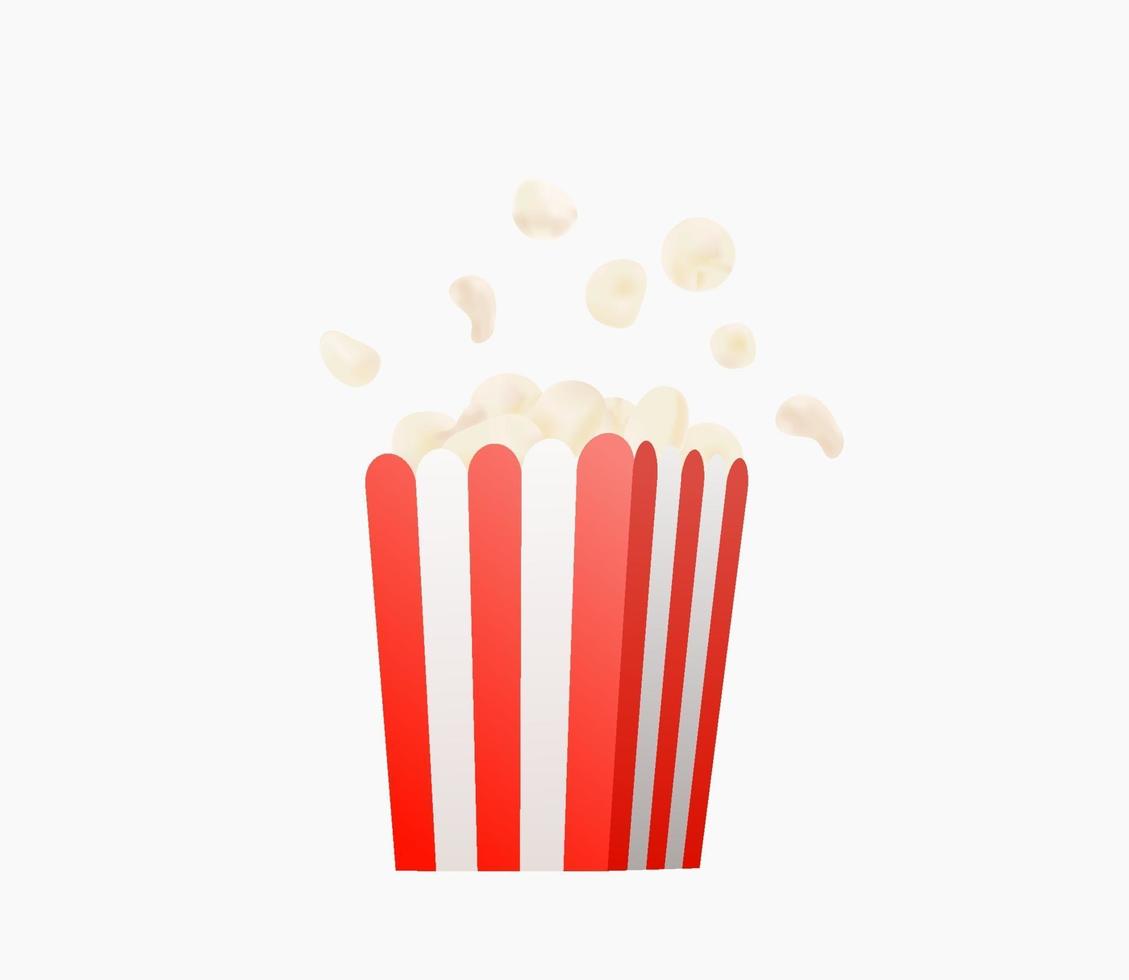 Pop corn vector icon isolated on white background