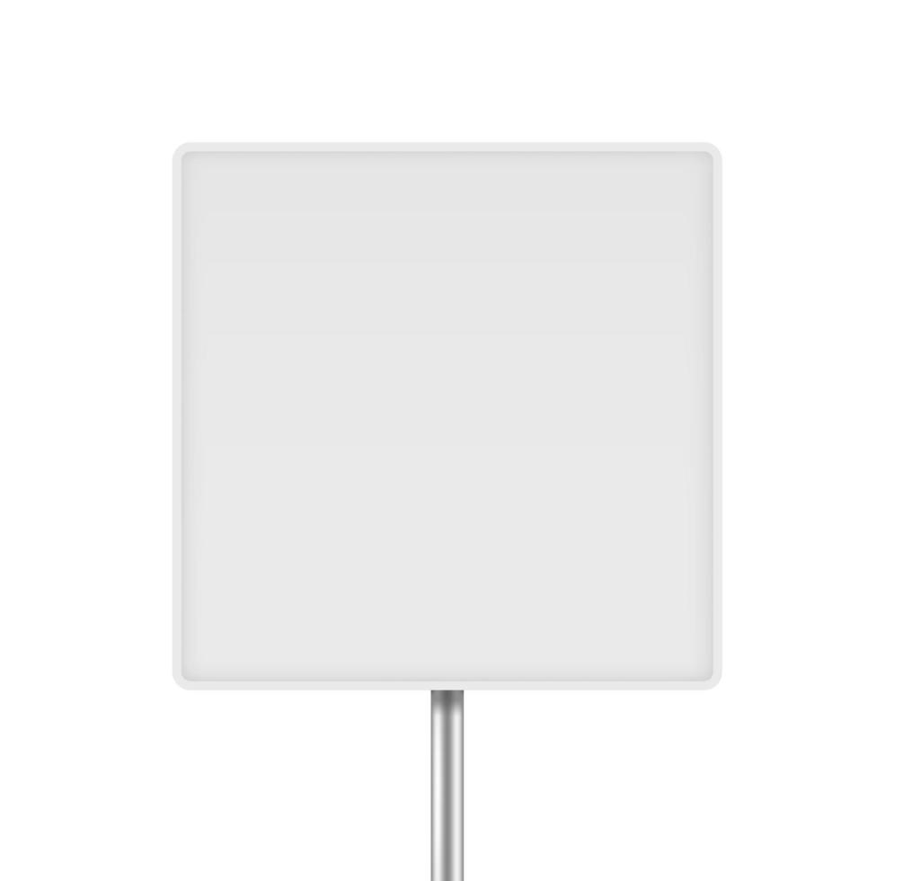 Circle blank billboard vector mock up