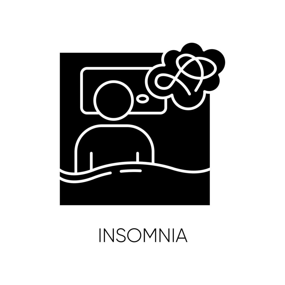 Insomnia glyph icon 3441756 Vector Art at Vecteezy