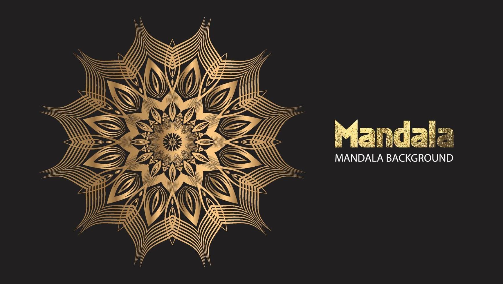 Mandala design mandala vector round luxury design golden brush text.