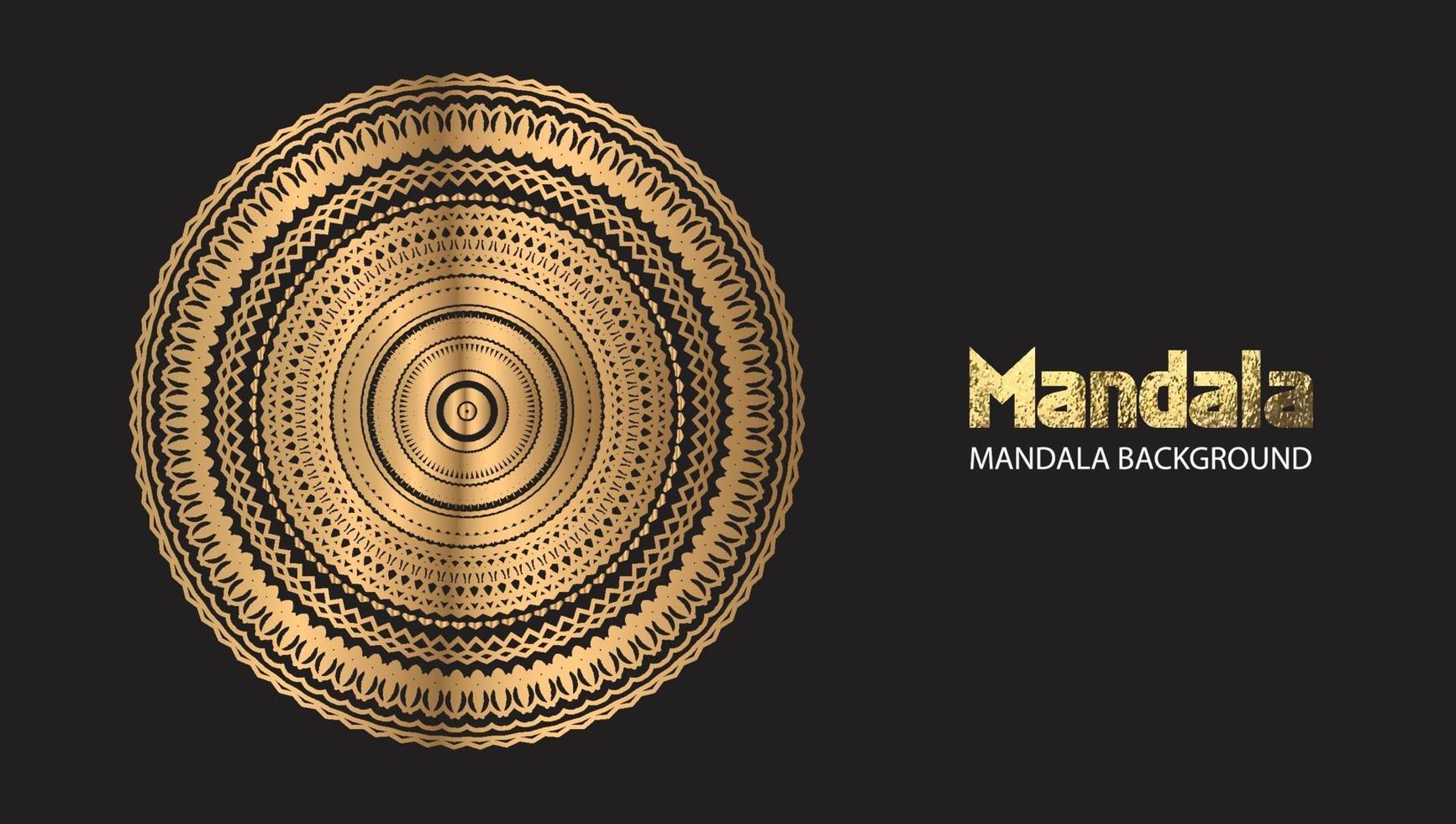 Mandala design mandala vector round luxury design golden brush text.