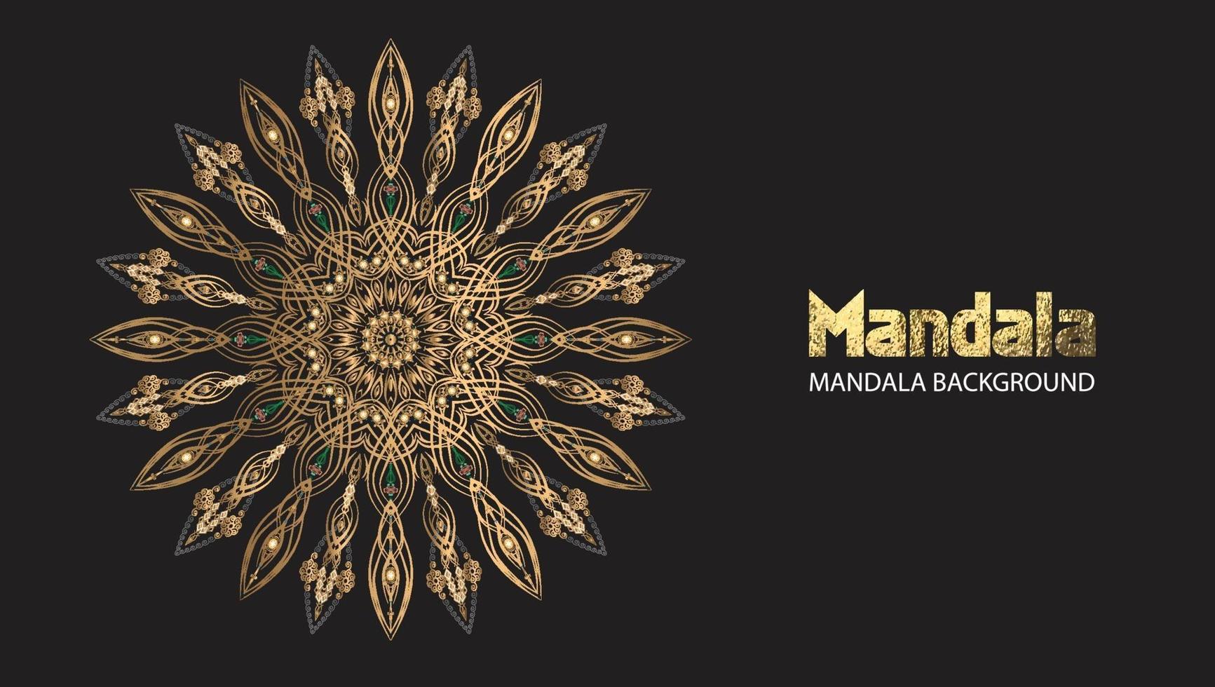 diseño de mandala mandala vector redondo diseño de lujo texto de pincel dorado.