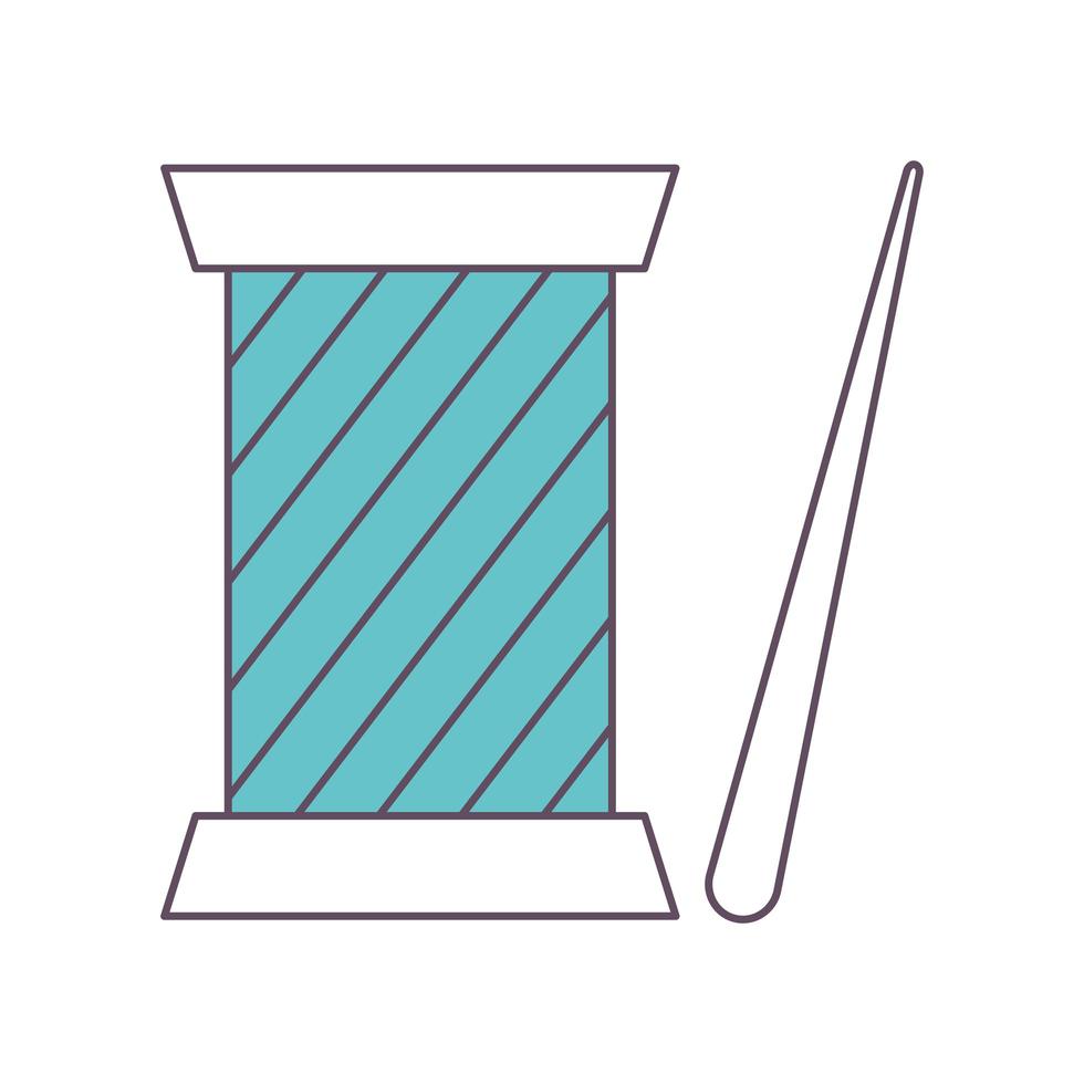 needle and thread tube vector