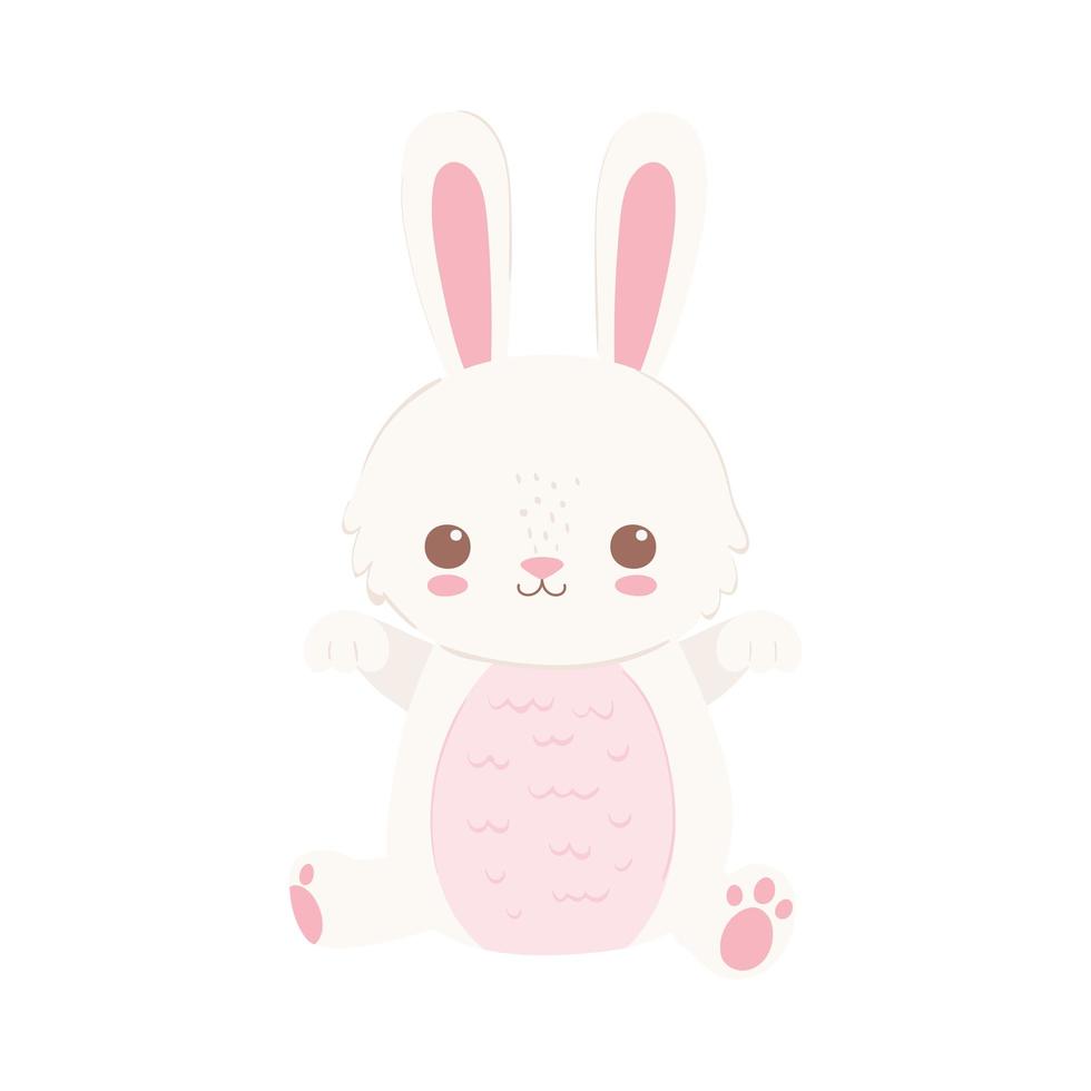 cute rabbit cartoon vector