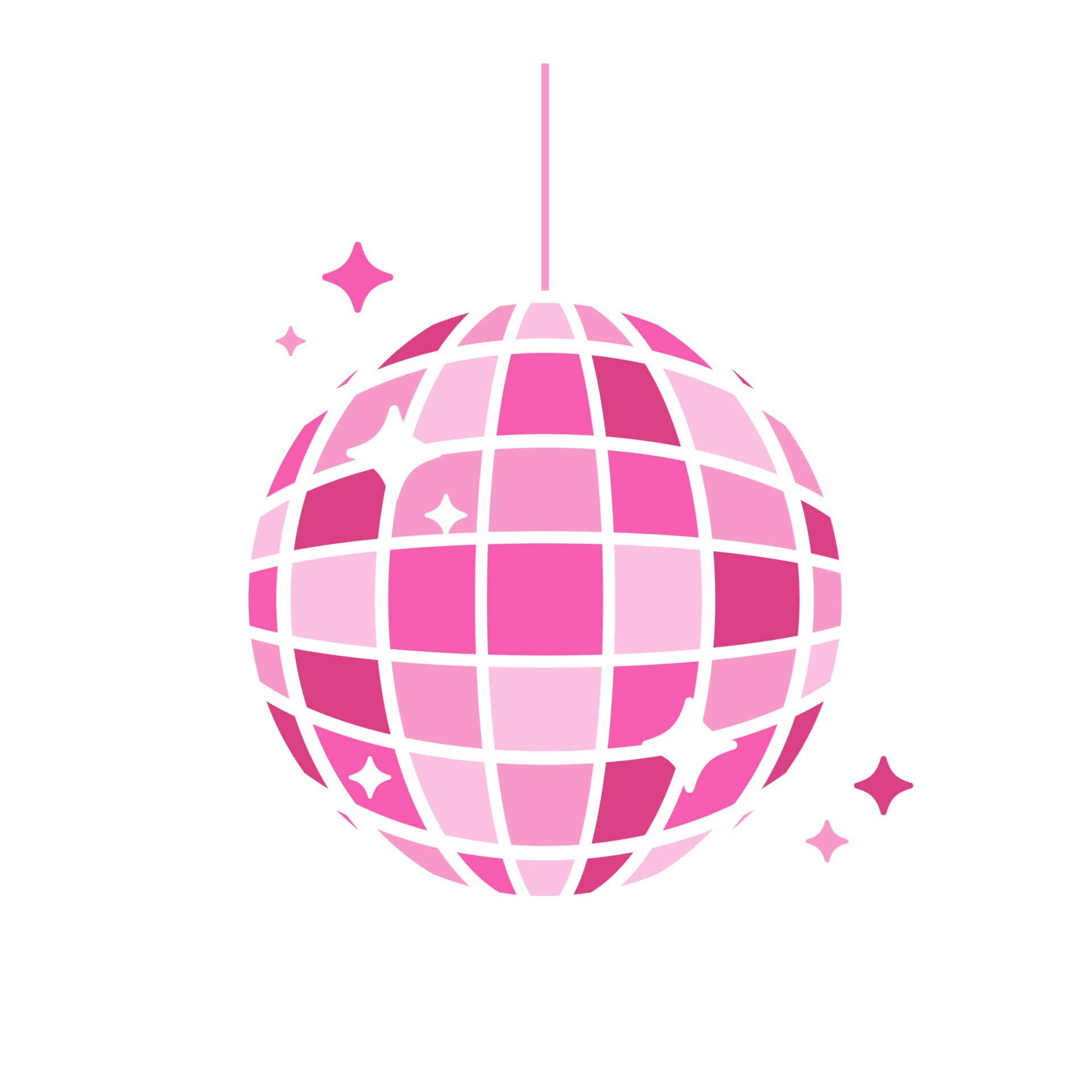 Disco ball vector. colorful glass balls for party night celebration