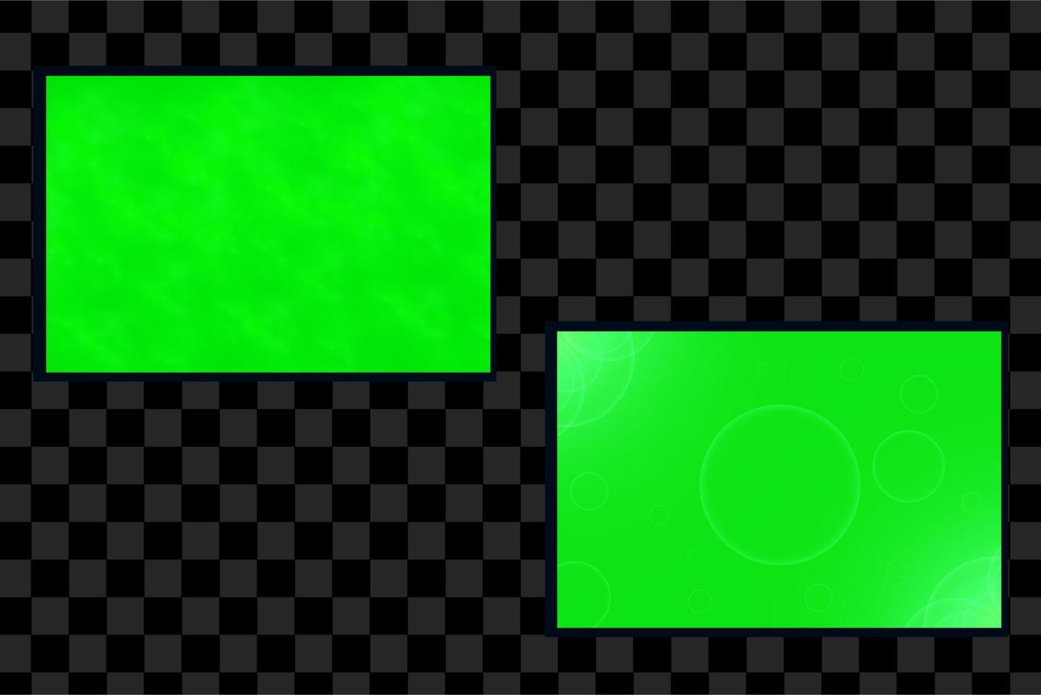 conjunto de fondo abstracto de semitono verde con estilo degradado vector