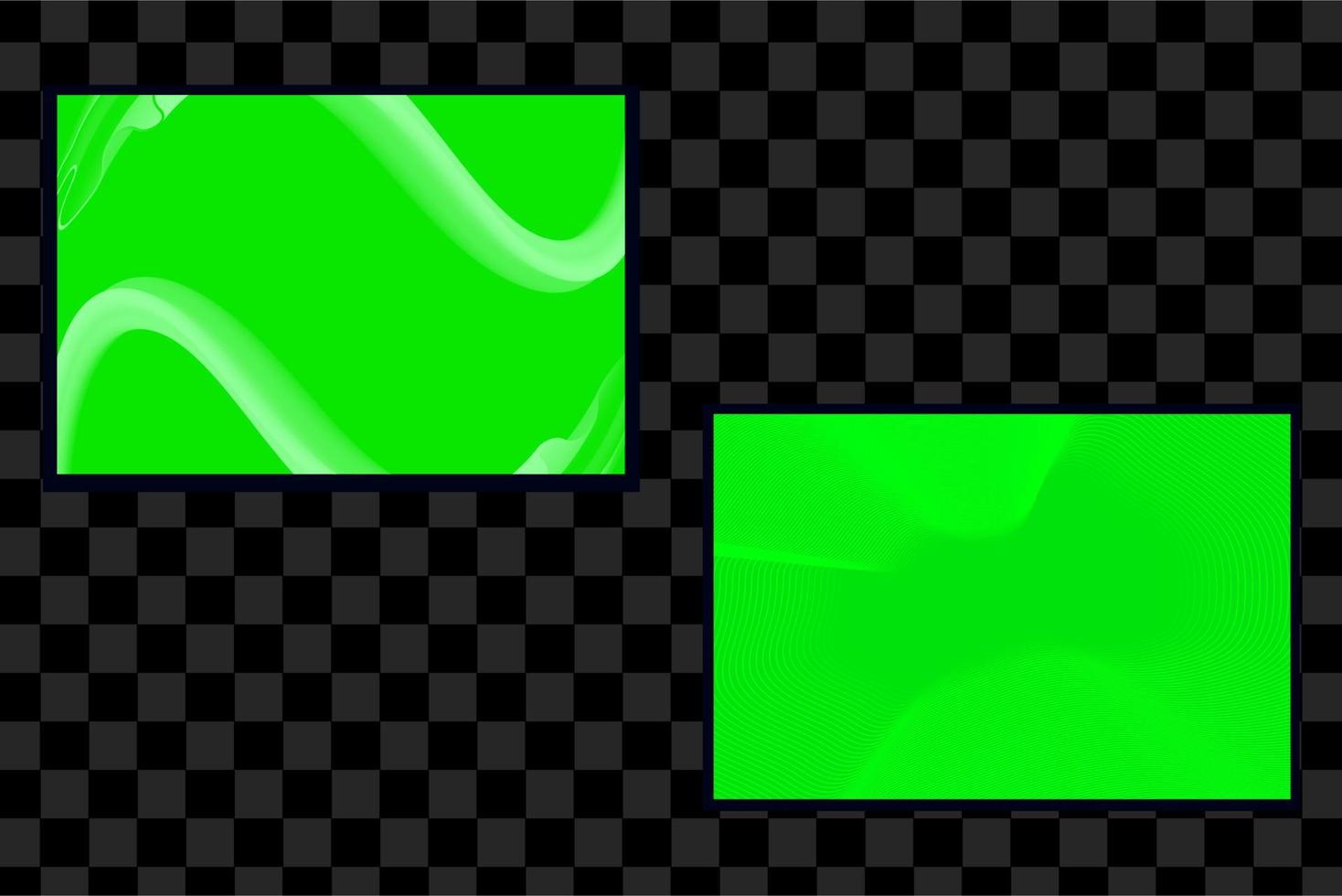 conjunto de fondo abstracto de semitono verde con estilo degradado vector