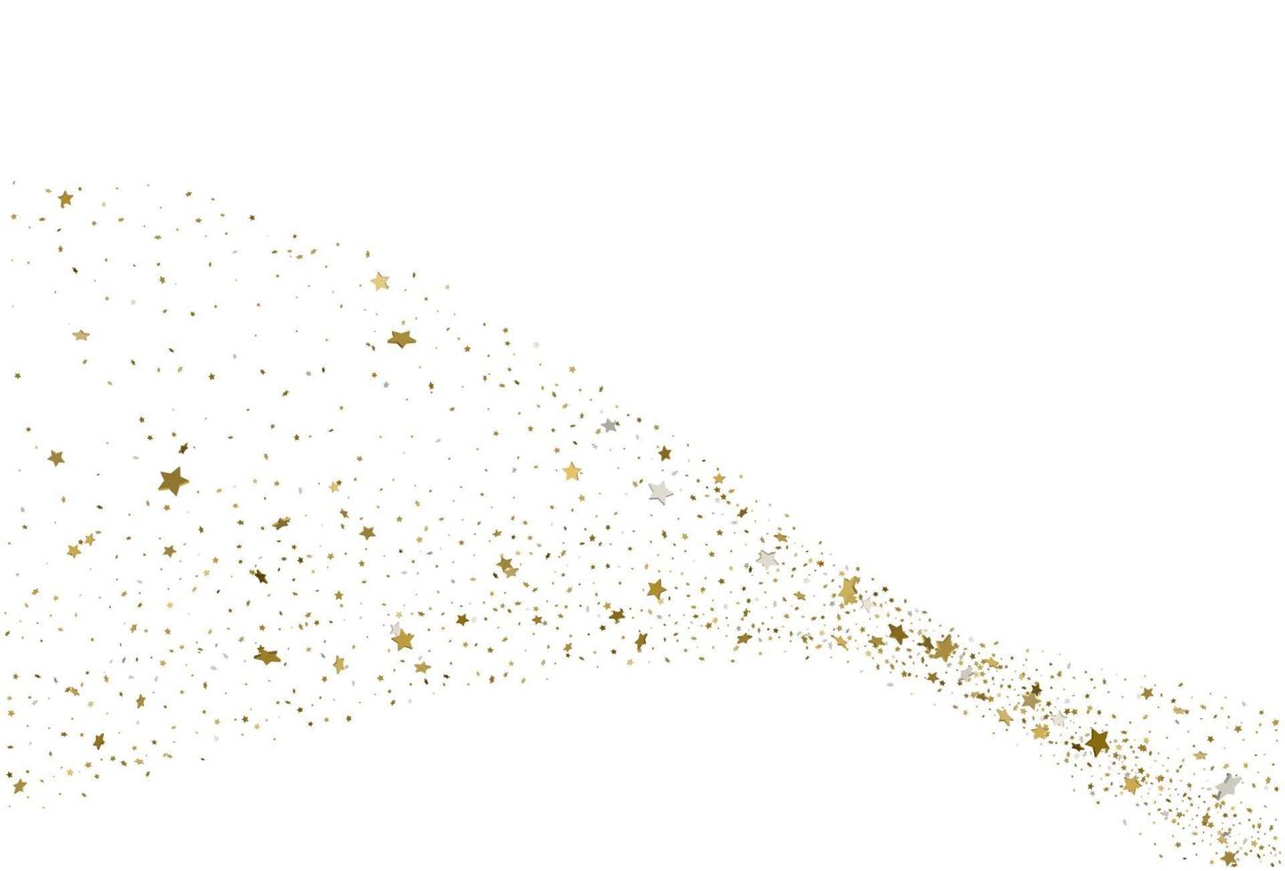 Light gold glitter confetti background. 3d stars. 3442665 Vector Art at  Vecteezy