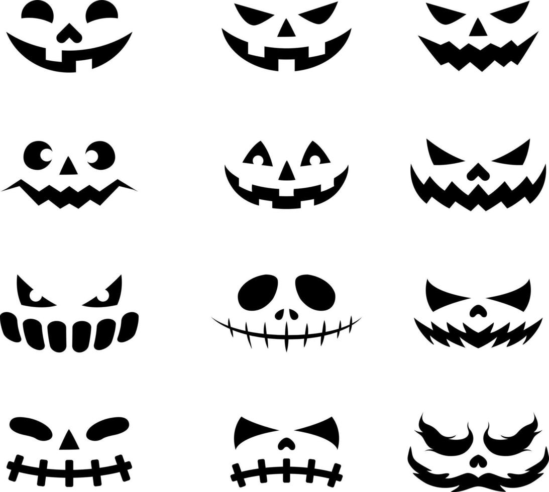 Devil face icons 3442689 Vector Art at Vecteezy