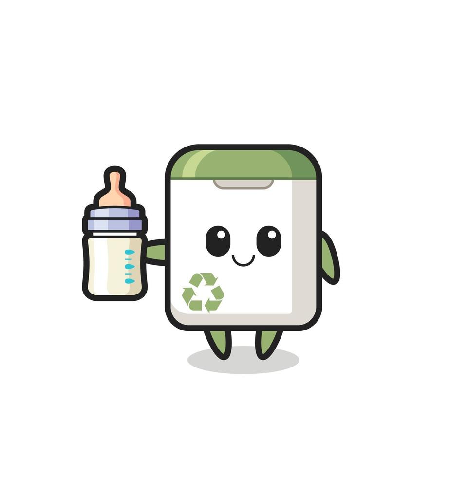 personaje de dibujos animados de bote de basura de bebé con botella de leche 3442944 Vector en Vecteezy personaje de dibujos animados de bote de basura de bebé con botella de leche 3442944 Vector en Vecteezy