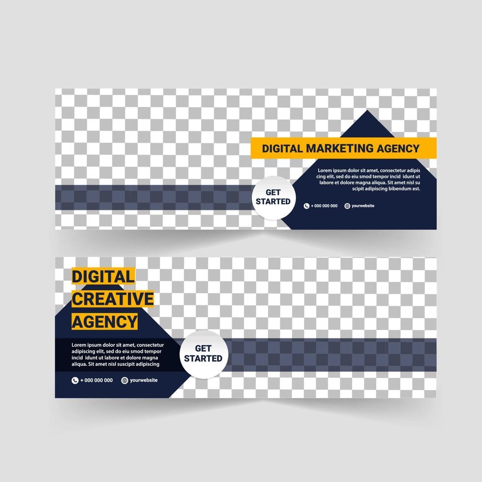 Banner templates for business. vector