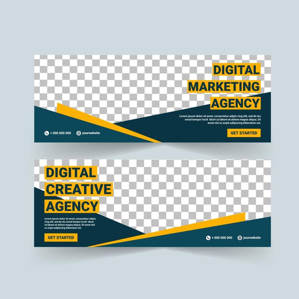 Banner templates for business. vector