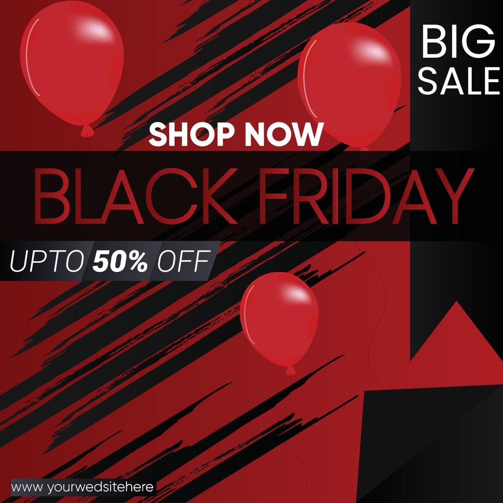 Abstract Black Friday Sale Layout Background. vector